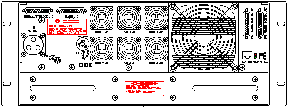 ETI0001-1253 Rugged MilSpec UPS Standard Rear Panel Layout